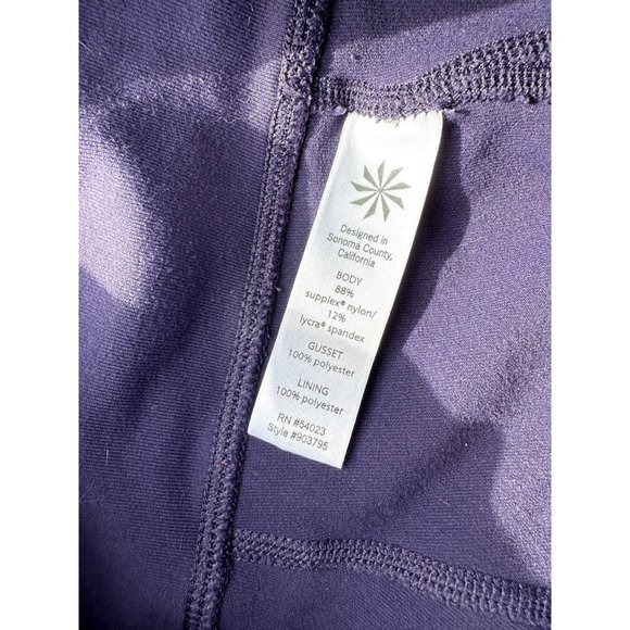 Athleta Leggings Exra Small Petite Blue Bell Bottom Midi Raise Activewear Womens - Picture 5 of 11